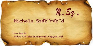 Michels Szórád névjegykártya